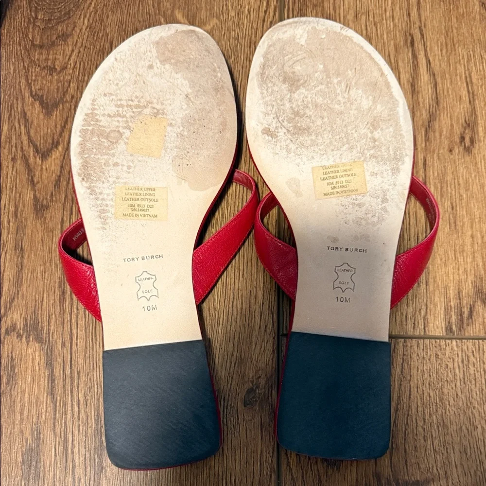 Tory Burch Red Women's Sandals size 10 - Picture 5 of 7